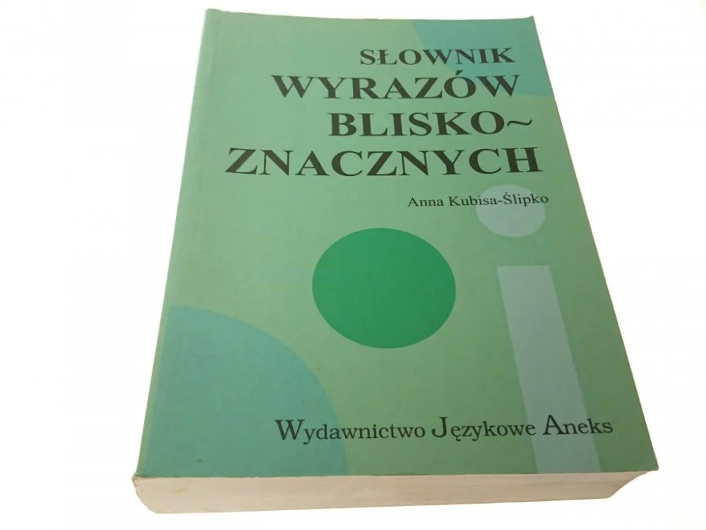 SŁOWNIK WYRAZÓW BLISKOZNACZNYCH - Kubisa-Ślipko Ograniczona ilość