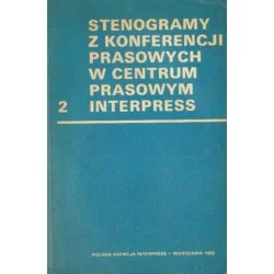 Wysoka jakość STENOGRAMY Z KONFERENCJI PRASOWYCH W CENTRUM PRASOWYM INTERPRESS 13.XII.1981 - 31.VII.1984
