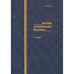 WITOLD LUTOSŁAWSKI STUDIES 2 (2008) Wyprzedaż