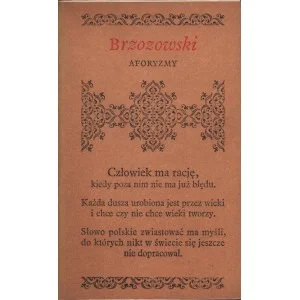 Wyprzedaż AFORYZMY: Stanisław Brzozowski