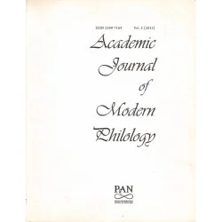 ACADEMIC JOURNAL OF MODERN PHILOLOGY VOL. 2 (2013) Wyjątkowa oferta