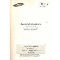 SAMSUNG LCD TV LE22S8 INSTRUKCJA OBSŁUGI Do wyczerpania zapasów