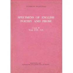SPECIMENS OF ENGLISH POETRY AND PROSE. CZĘŚĆ 2: WIEK XVII-XIX Stanisław Helsztyński Ostatnia szansa