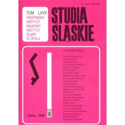 STUDIA ŚLĄSKIE TOM 67 Nowy