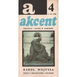 Zamów teraz AKCENT 4/1988. KWARTALNIK. LITERATURA I SZTUKA