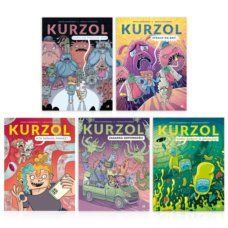Pakiet 5 komiksów z serii "Kurzol"Boguś JaniszewskiNikola Kucharska Nie przegap