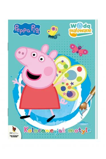 Darmowy zwrot Świnka Peppa Wodą malowane Kolorowe jak motyle Wodna kolorowanka