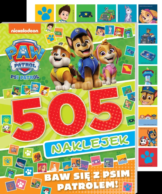 Wyjątkowa oferta Psi Patrol 505 naklejek
