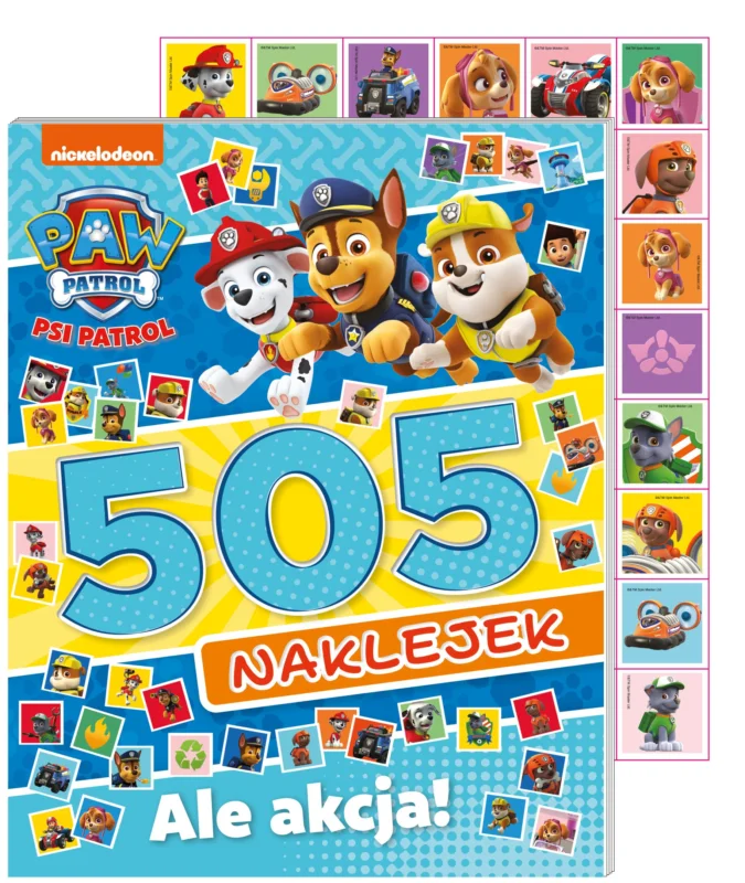 Psi Patrol. 505 naklejek Ale akcja! Tani